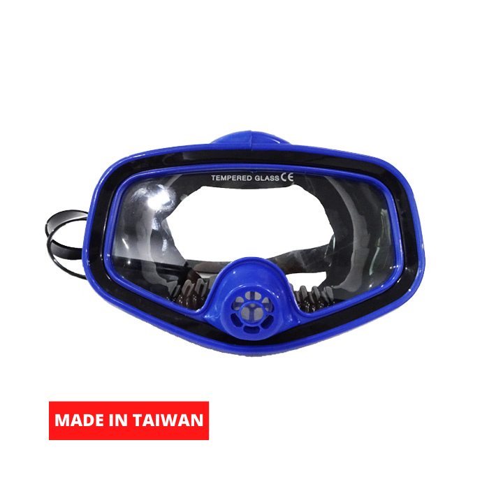 EXQUIS Diving Mask PVC Warna Biru - TAIWAN