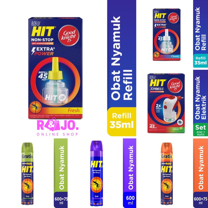 HIT Anti Nyamuk Aerosol Spray | Good Night Obat Nyamuk Semprot