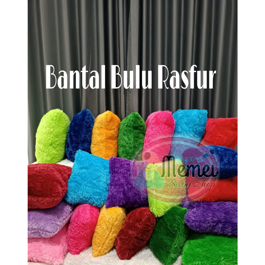 Bantal bulu rasfur lembut ukuran 40x40 cm