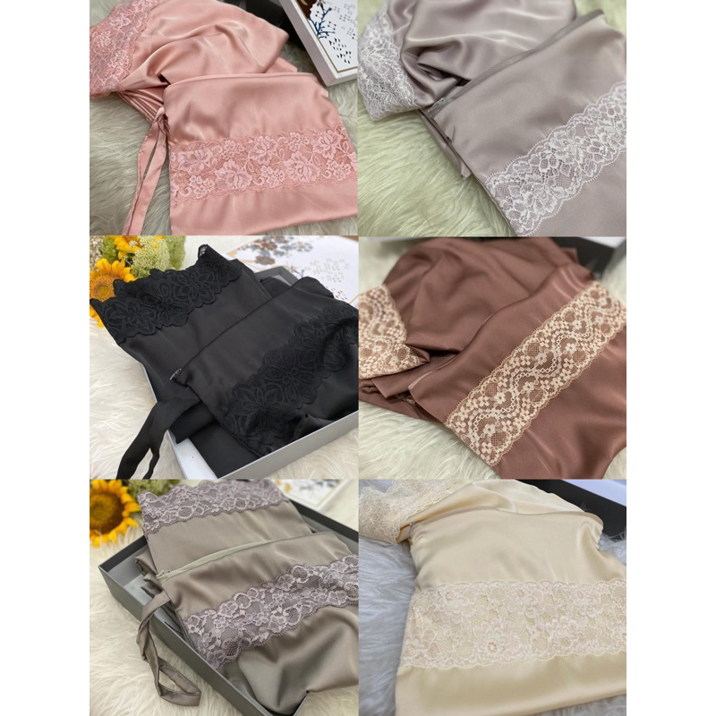 Mukena Polos Armani Silk - RENDA KECIL