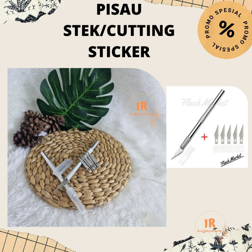 

✔ Pen Cutter Set + Refill 5 Pcs Mata Pisau || PISAU STEK/CUTTING STICKER || Mata Pisau dan 1 Gagang Pisau Art Knife Pisau Ukir Cutting Sticker