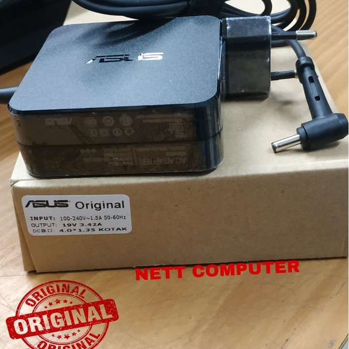 Origianal Ac Adapter Charger Casan Laptop Asus VIVOBOOK S410U S14 S410UN 19V-3.42A Colokan Kecil