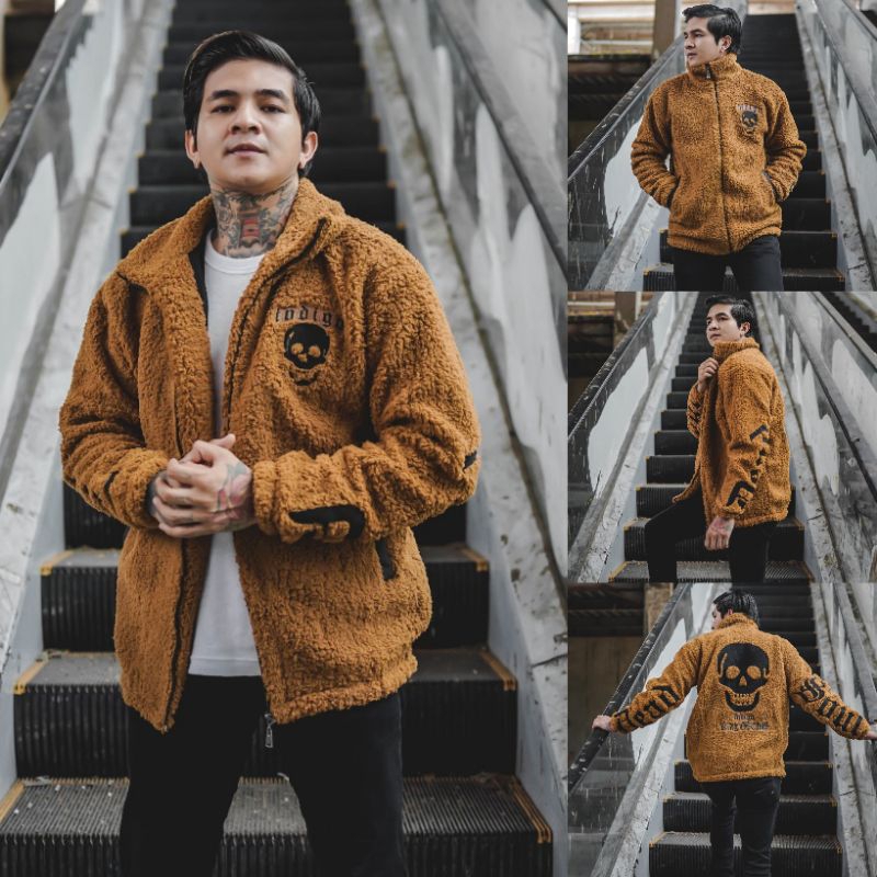 JAKET SHERPA BULU UNISEX TEBAL - JAKET MUSIM DINGIN - JAKET BULU - JAKET  BULU WANITA