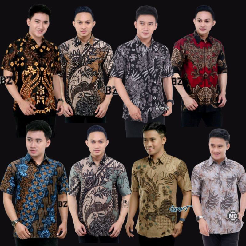 BAJU BATIK PRIA ABADl BATIK KEMEJA BATIK PRIA LENGAN PENDEK