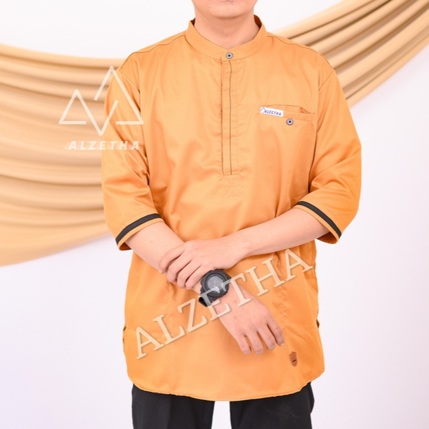 Alzetha Koko kurta lengan 3/4 bahan toyobo fodu ORIGINAL