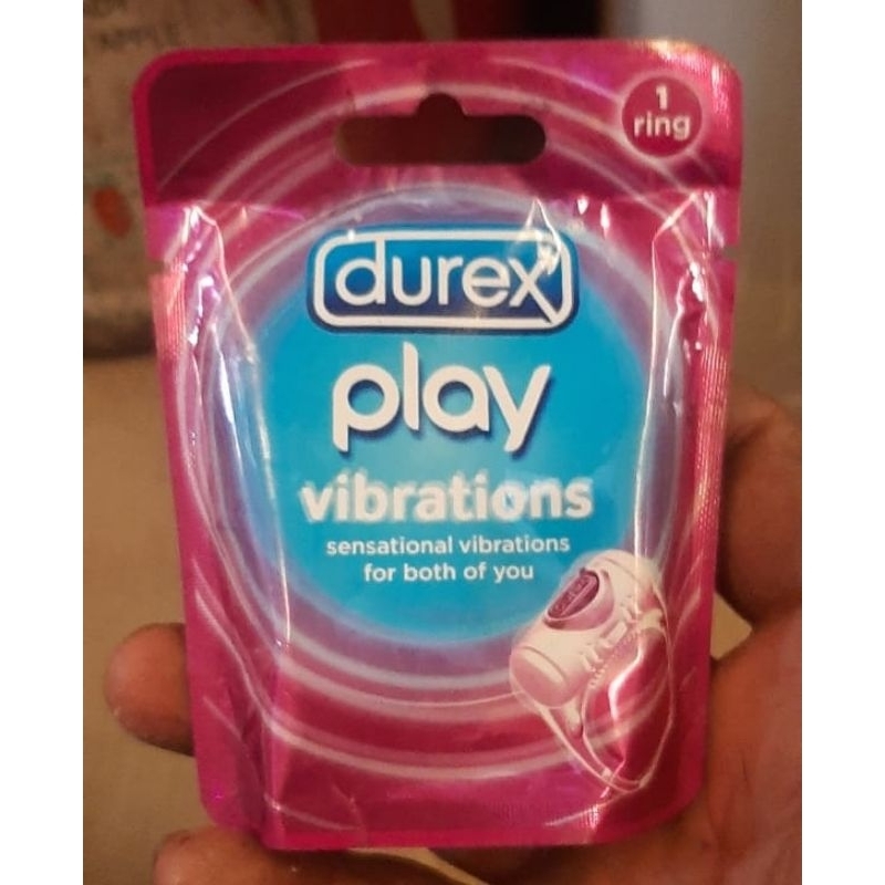 DUREX Play Vibrations Ring - Alat Bantu Sex Pria dan Wanita - KONDOM Getar Pria dan Wanita.