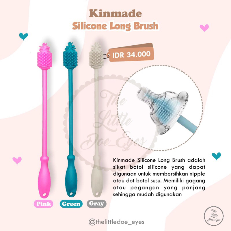 Kinmade Silicone Long Brush - Sikat Botol Silikon