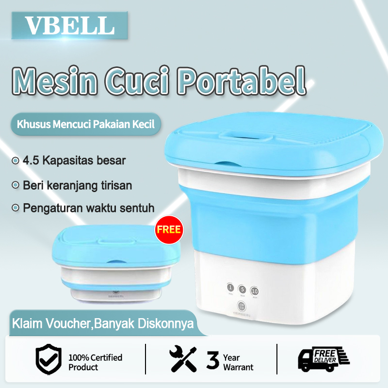 VBELL-mesin cuci lipat/ Mesin Cuci Luar Ruangan Ringan/ Mesin cuci pakaian anak