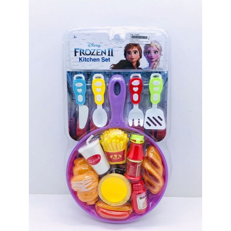 Mainan Frozen Foodset Kentang Goreng Croissant Eggtart Hotdog Cocacola / MAINAN FROZEN KITCHEN SET