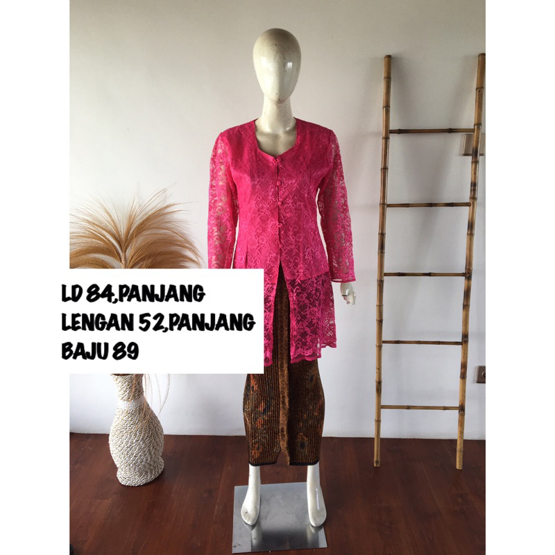 kebaya fuchia/kebaya tunik fanta