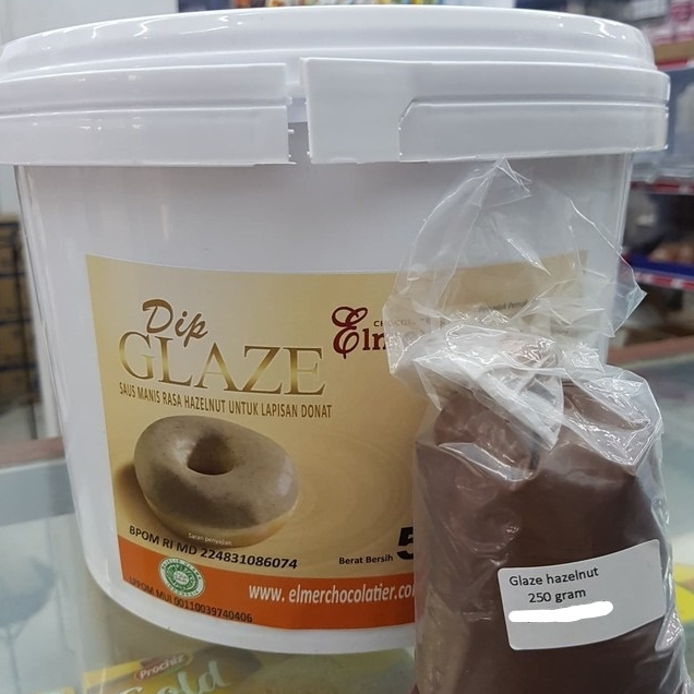 

Elmer Dip Glaze Hazelnut 250gr Selai Saus Manis untuk Lapisan Donat