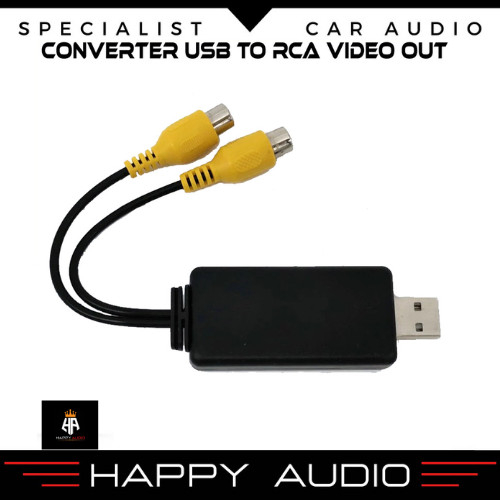 Converter USB to RCA Video Out Head Unit Mobil HIGH QUALITY
