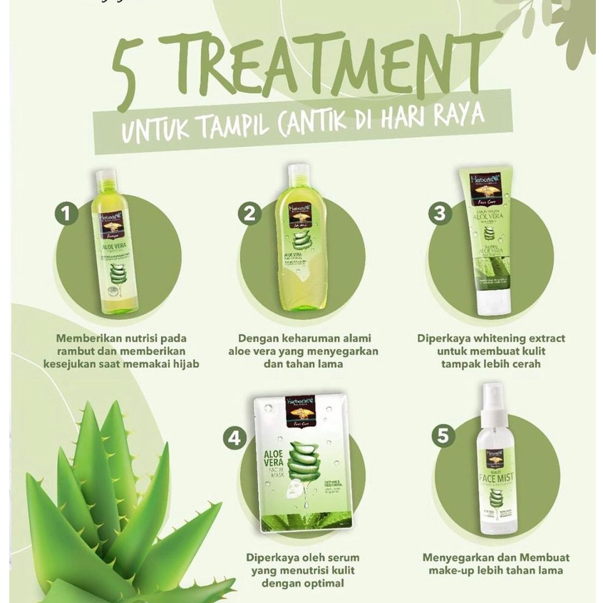 Herborist Shampoo 250ML Aloe Vera Frangipani Zaitun / Perawatan Rambut Melembabkan Menutrisi Moisturizing Natural Scent Relaksasi Refreshing