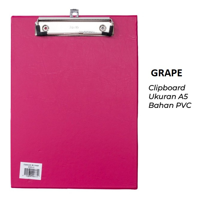 

Bantex Mini Clipboard A5 Papan Ujian Grape