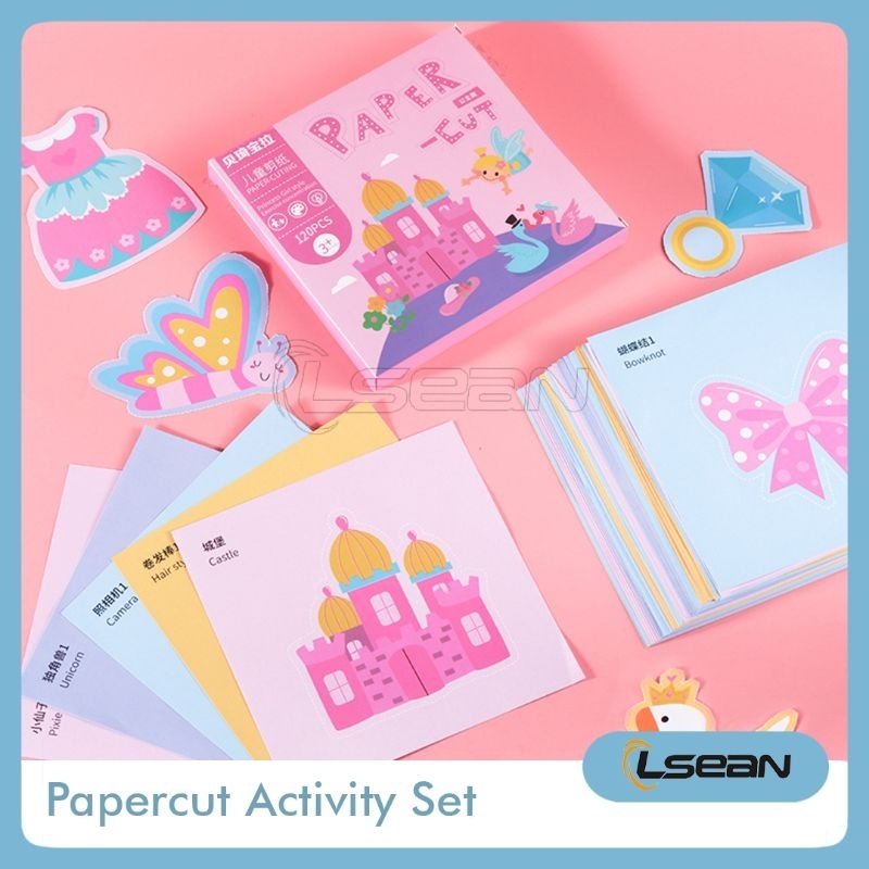 DIY Paper Cut Activity Set Creativity Menggunting Kertas Edukasi Anak