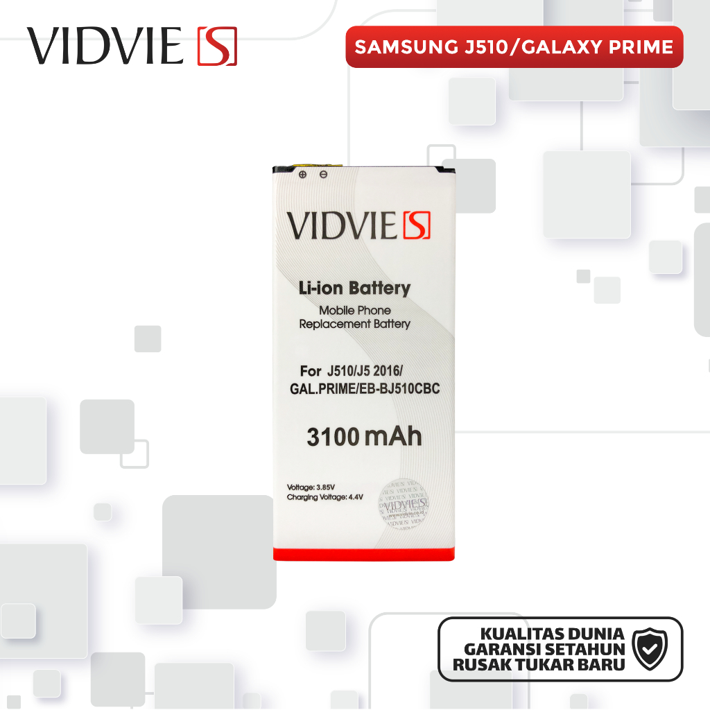 BATTERY  VIDVIE-S SAM J5 2016/J510/GAL PRIME/EB-BCJ510CBC