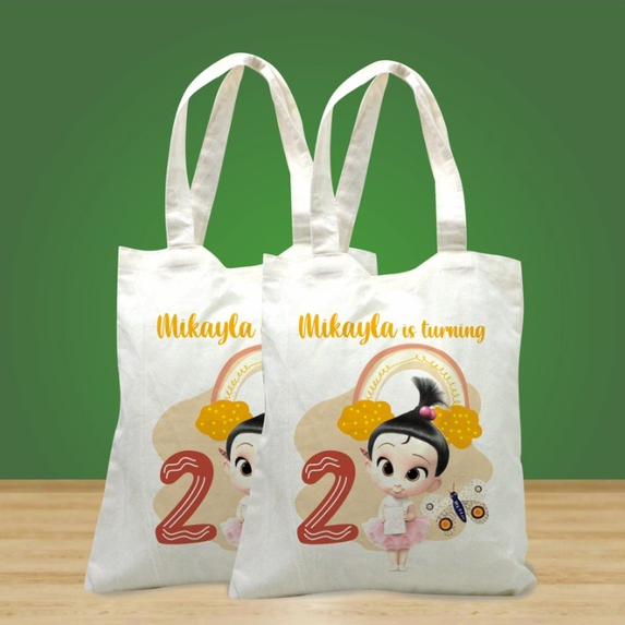 TAS PEREKAT/TOTEBAG PRINCES/SOUVENIR ULANG TAHUN/HAMPERSULANG TAHUN/CETAK FC F4 1 SISI