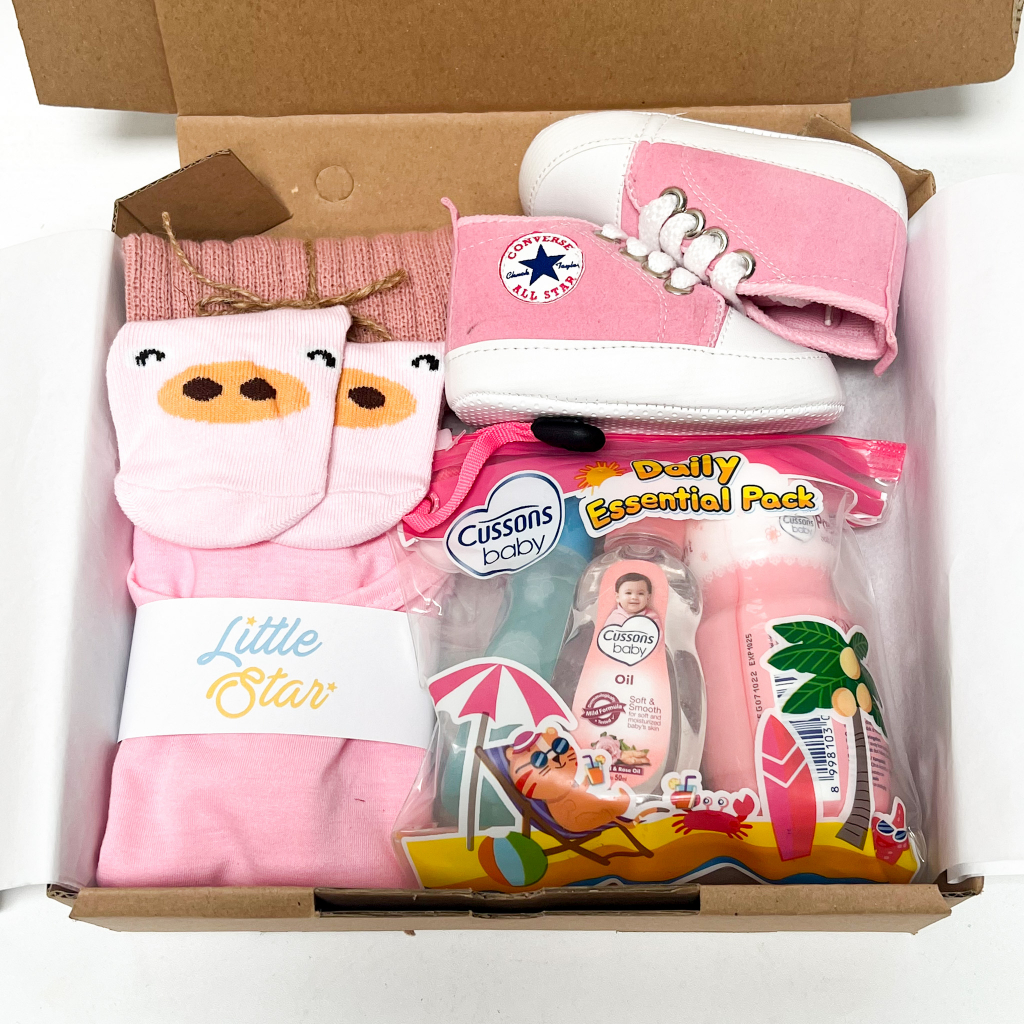 Hampers Newborn Baby Gift Set Kado Baju Sabun Perlengkapan Mandi Bayi Baru Lahir Hadiah Parcel Premium Unisex