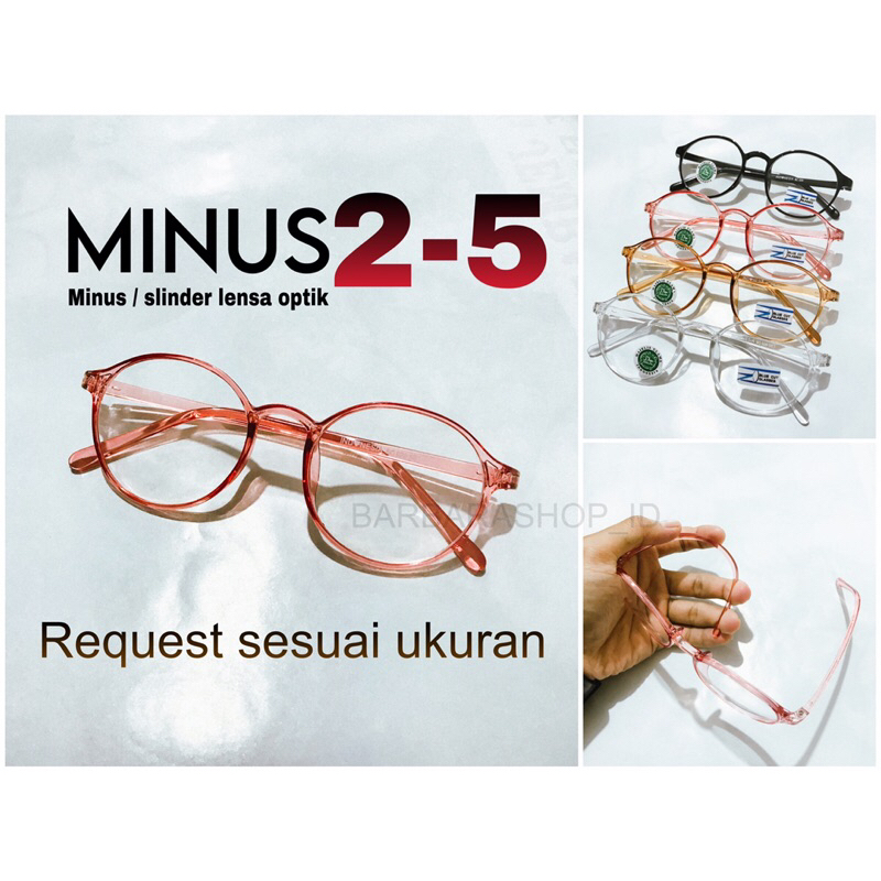 KACAMATA MINUS 5,4,3,2,1 MINUS SLINDER SESUAI RESEP MODEL KOREA PRIA&WANITA