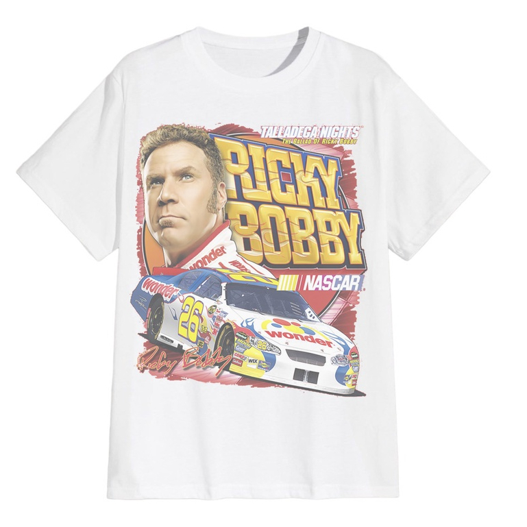 HAPI BASIC "Nascar Ricky Robby"T-Shirt | Regular T-shirt | Stone Wash | Kaos VINTAGE Nascar | Nascar