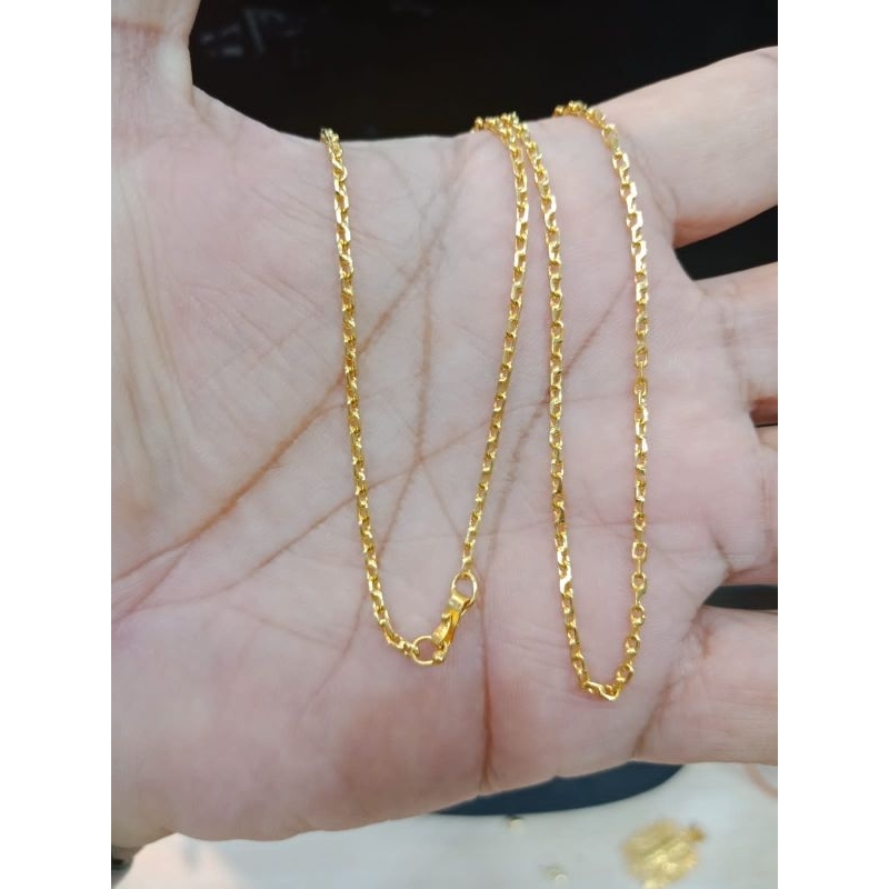 Kalung tambang 1-2 mayam lapis mas penang