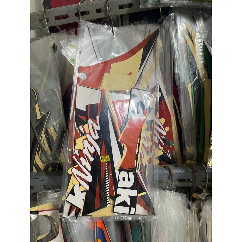 STIKER STRIPING MOTOR NINJA RR SE SPECIAL EDITION 2014 ORANGE