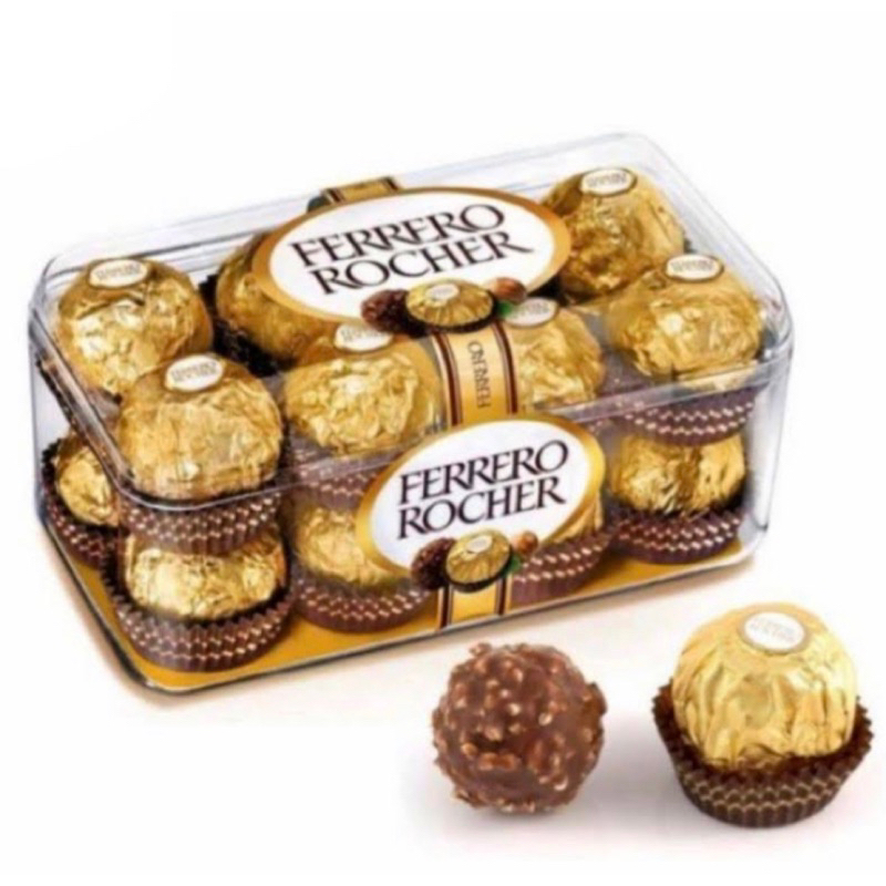 

Cokelat FERRERO ROCHER T16 200gr / Cokelat / FERRERO / ROCHER / T16 / isi 16 biji / 200gr / Coklat / dengan / kacang / hazel / hazelnut / chocolate / italy / import