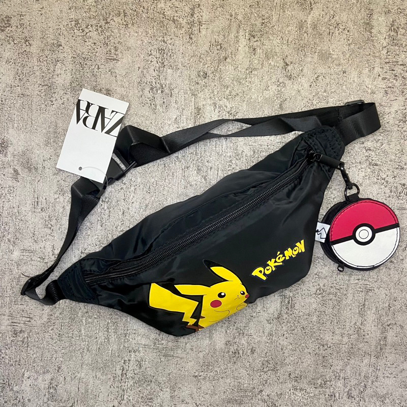 ZARA X POKEMON WAISTBAG / TAS PINGGANG ZARA / WAISTBAG ZARA / WAISTBAG POKEMON / TAS SELEMPANG