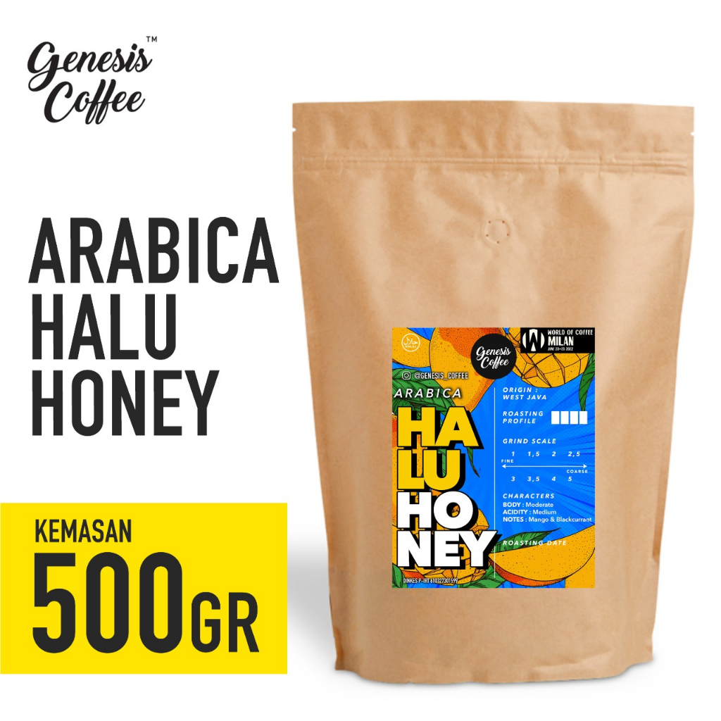 

ARABICA HALU HONEY KEMASAN KRAFT 500GR