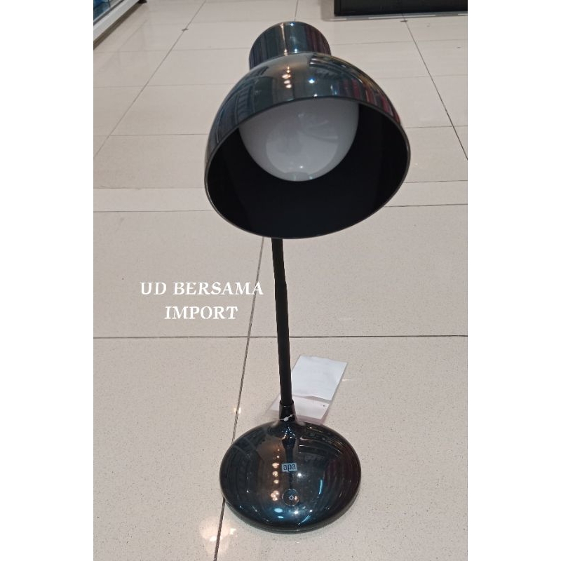 APA Cappy Lampu Meja led Rechargeable/Lampu Belajar 3 Warna - Hitam