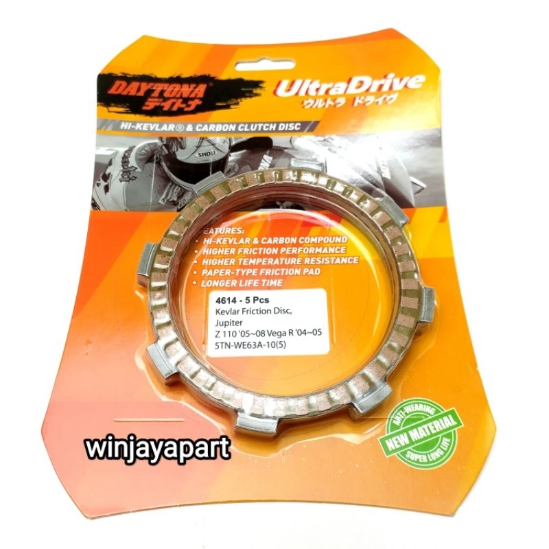 KAMPAS KOPLING DAYTONA RACING JUPITER Z JUPITER Z BURHAN VEGA R NEW F1ZR 1SET-5PCS 4614