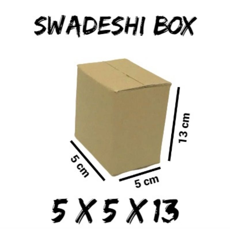 

kardus/karton/box uk. 5x5x13 cm untuk packing singlewall polos