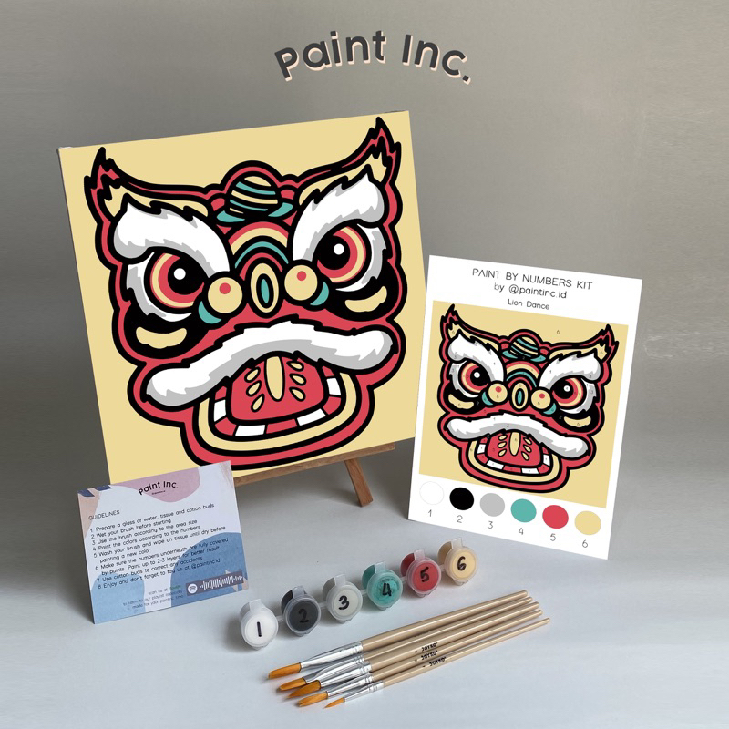 

Paint by Numbers Kit: Lion Dance | Paint Inc. | Paint by Number | Imlek