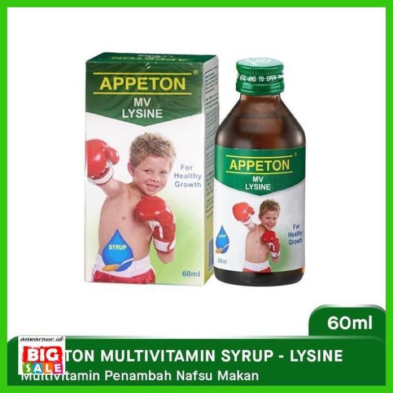 Jual Appeton Multivitamin Syrup Lysine 60ml Shopee Indonesia
