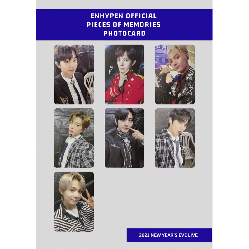 PHOTOCARD ENHYPEN PIECES OF MEMORIES PIECE OF MEMORIES POM OFFICIAL PHOTOBOOK JUNGWON HEESEUNG JAY J