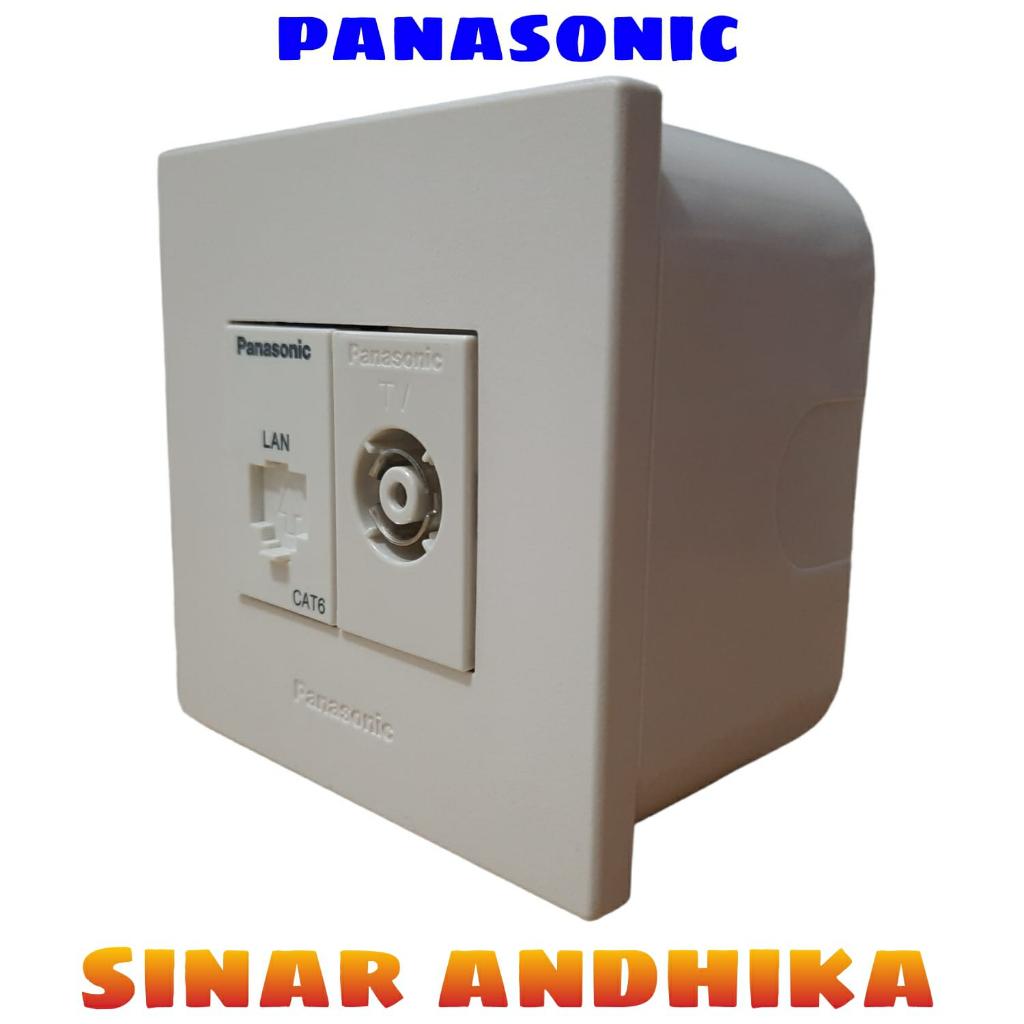 MODUL TELEPON / DATA / TV / USB PUTIH OUTBOW STYLE E PANASONIC