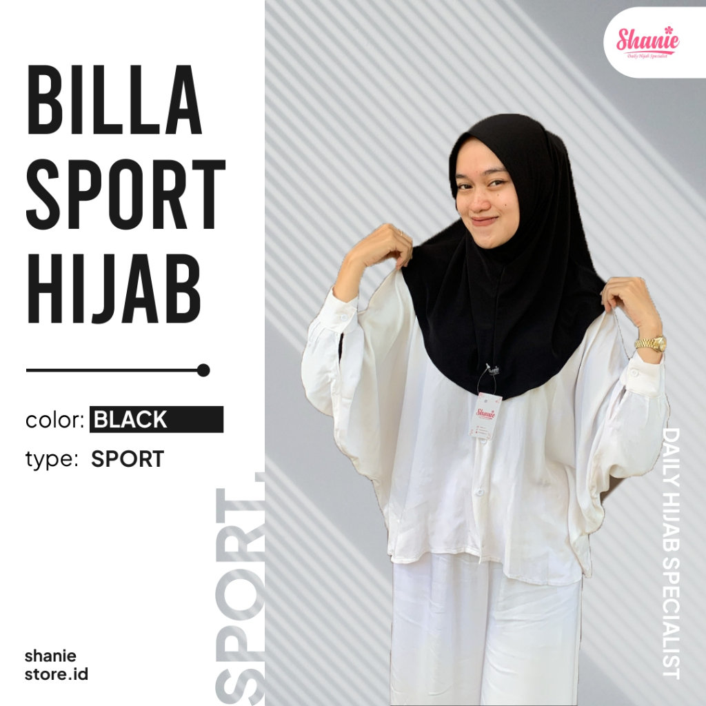 Billa Hijab Sport Super Premium By shaniehijab