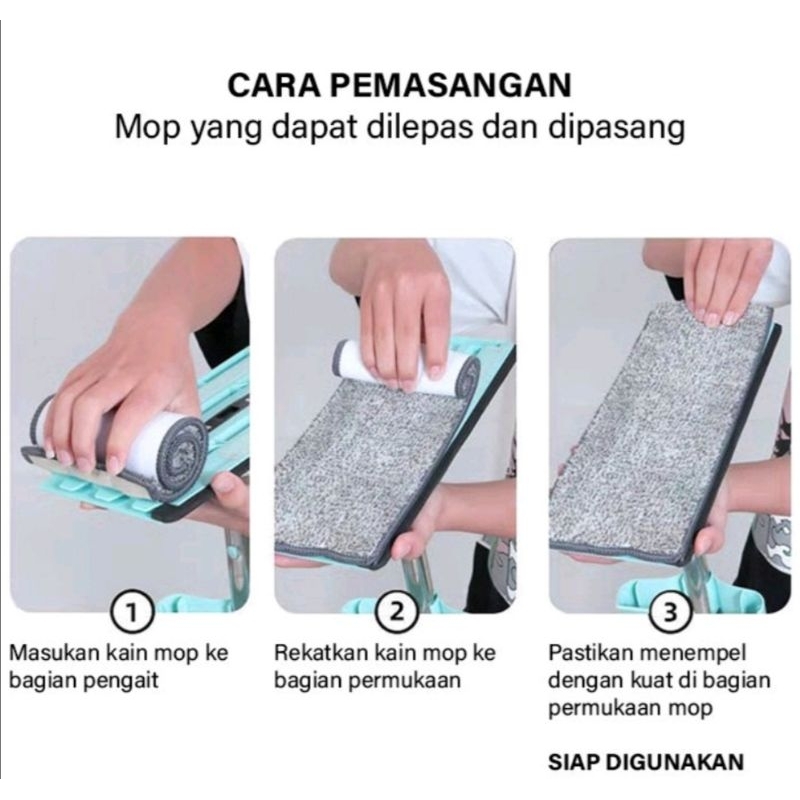 NEW Sapu Pel Lantai ULTRA MOP Microfiber Tarik Praktis