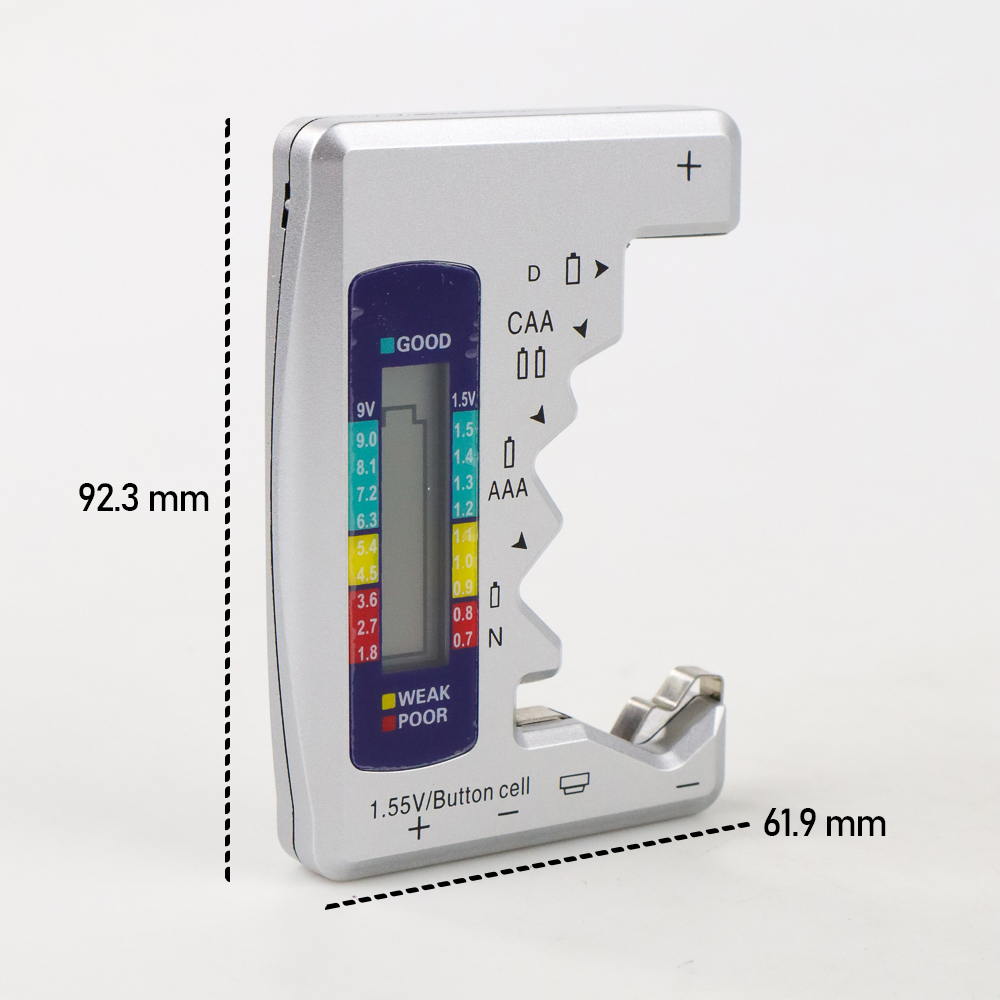 ANENG Tester Baterai Universal Battery Capacity Checker AA AAA Display Digital - Silver