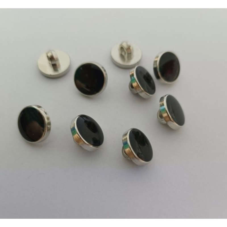 Kancing Baju Mutiara - Kancing Jamur Mutiara HITAM 11 MM 400PCS