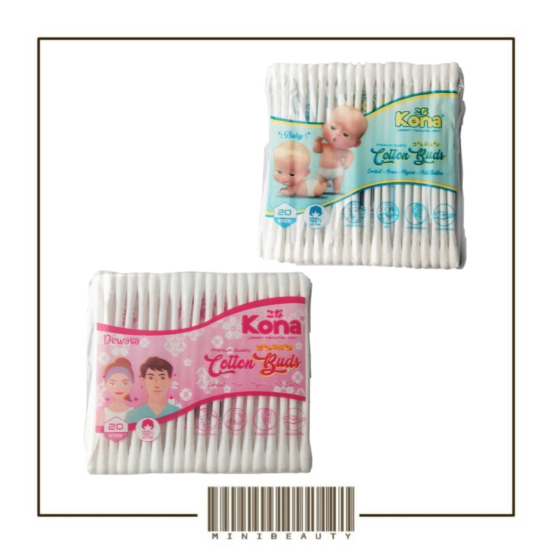 cotton bud korek kuping dewasa pembersih telinga bayi isi 20 pcs cotton bud premium