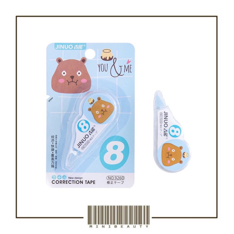 correction tape students stationary school supplies multiple color tipe-x karakter lucu penghapus pena tip-ex kertas mini