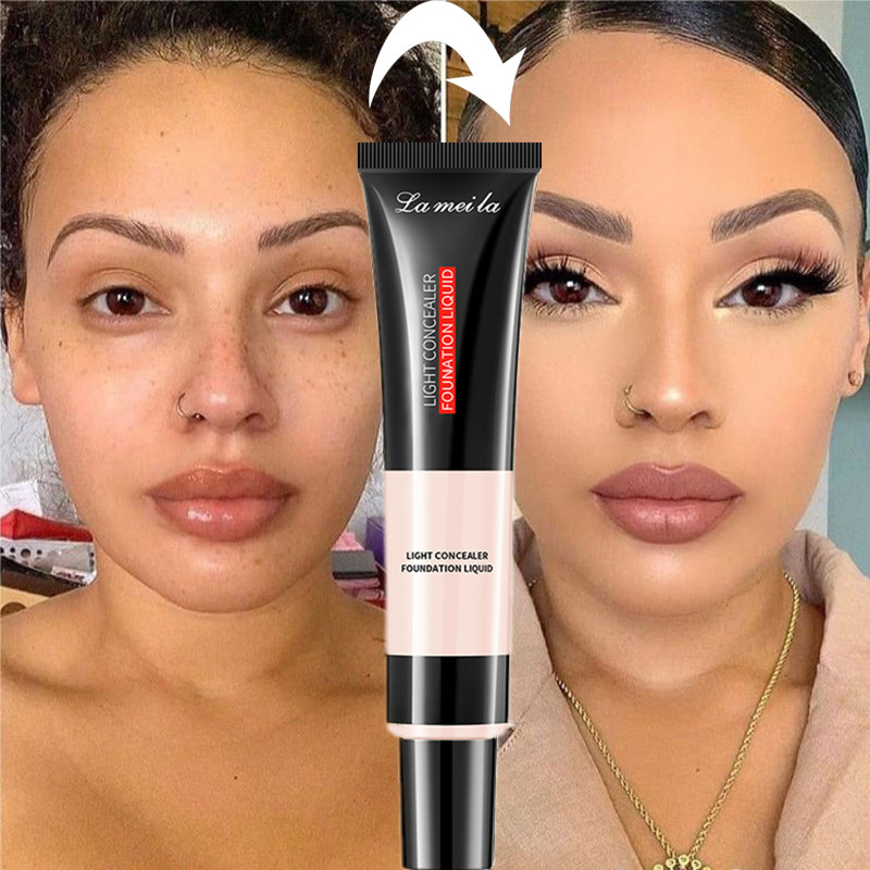 Light Concealer Liquid Foundation Memperbaiki Concealer Makeup Kosmetik Isolated Cream Lightening Foundation