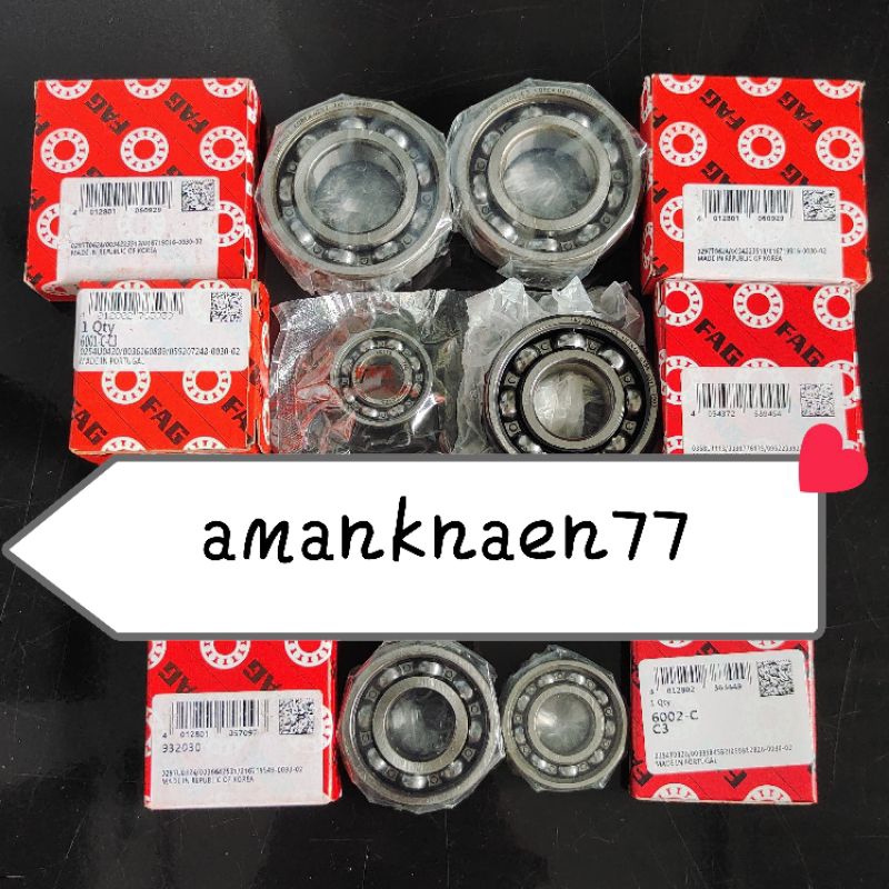 bearing mesin set fag c3 f1zr