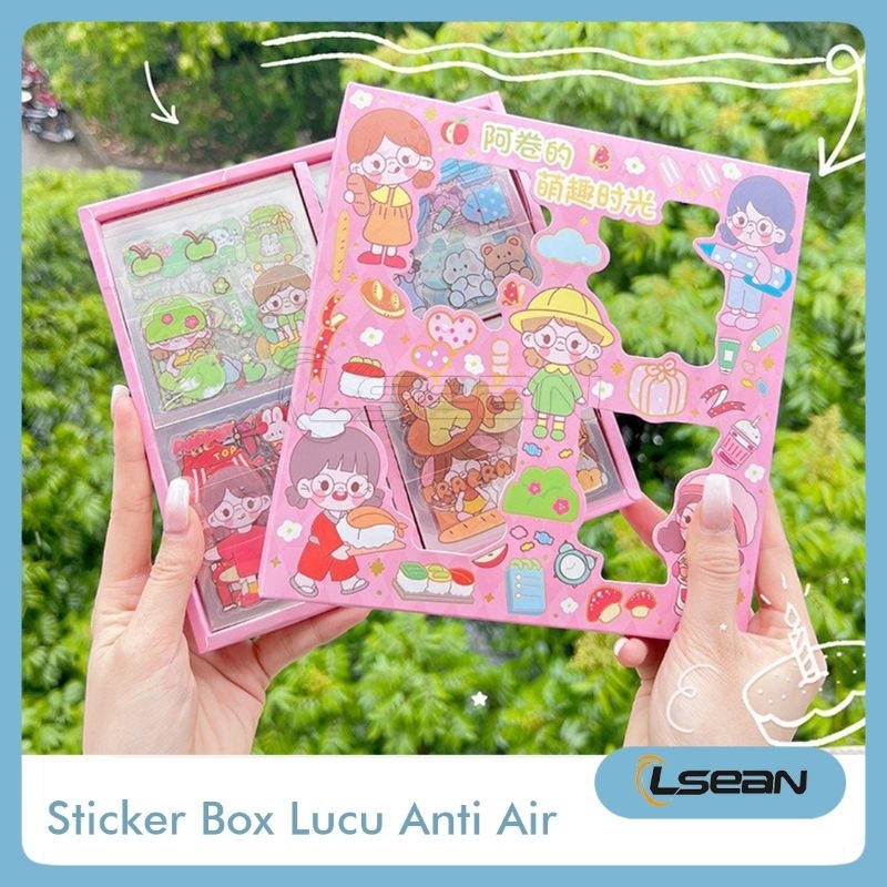 STICKER JURNAL SCRAPBOOK LUCU 2D ANTI AIR MOTIF KOREA KARTUN LUCU WATERPROOF