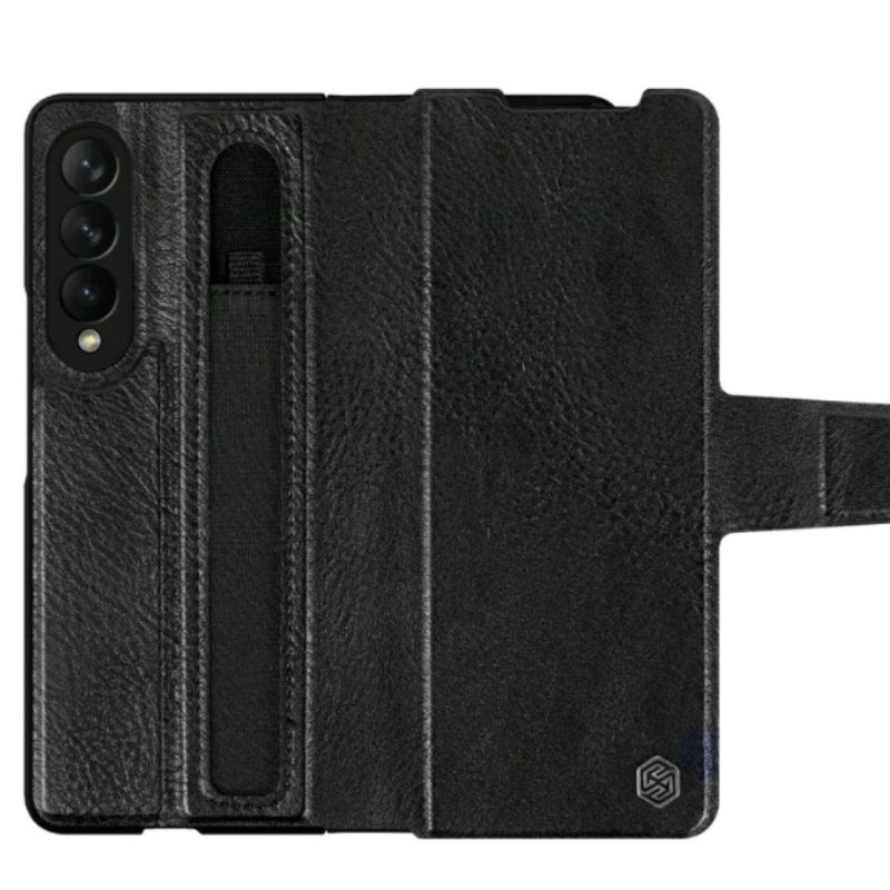 Samsung Z Fold 4 Z FOLD4 Nillkin AOGE Leather Flip Cover With S Pen