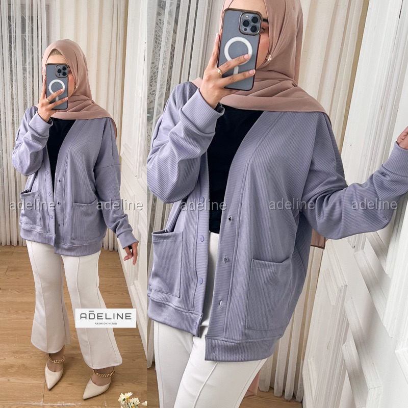 Juki Cardigan Wanita Outer LD130-140 Oversized Jumbo / 551-7200