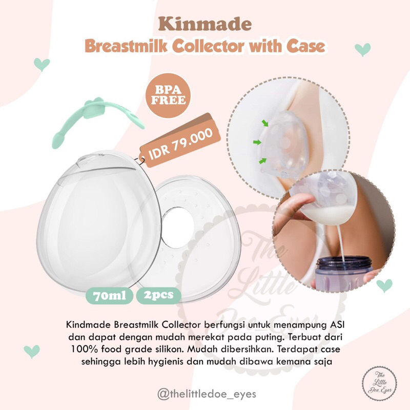 Kinmade Breastmilk Collector with Case - Bantalan ASI