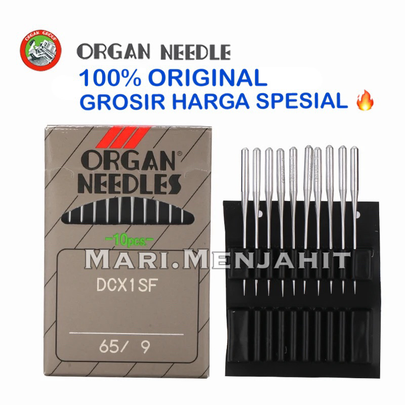 Jarum Organ DCX1 SF / Organ Needle DC X 1 SF Super Finishing Ori Jepang Jarum Obras Tahan Panas