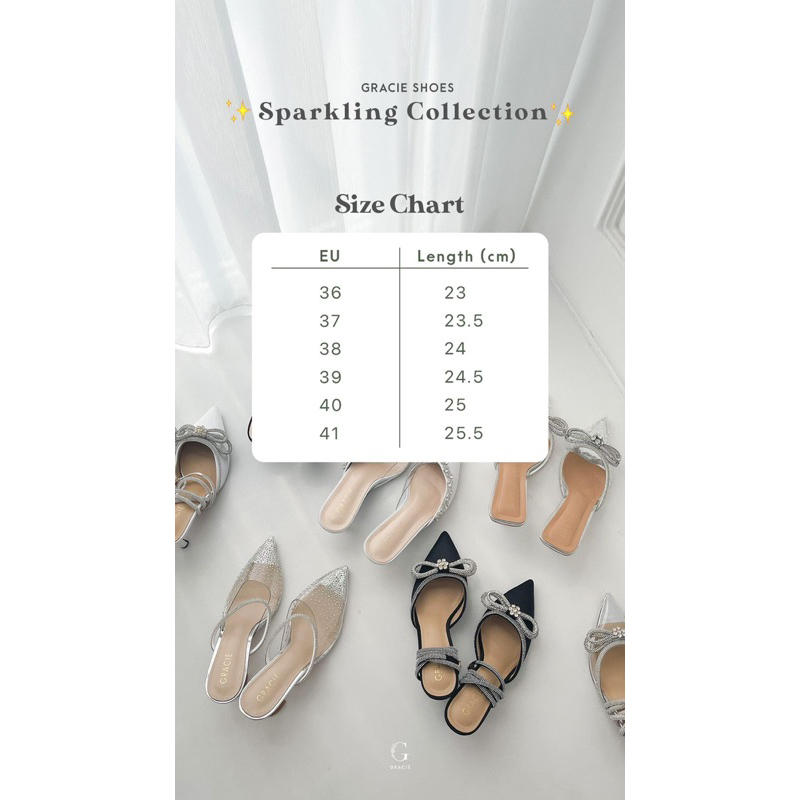 IWEARGRACIE - KRYSTAL HEELS / HEELS WANITA / HEELS PESTA / HEELS WEDDING